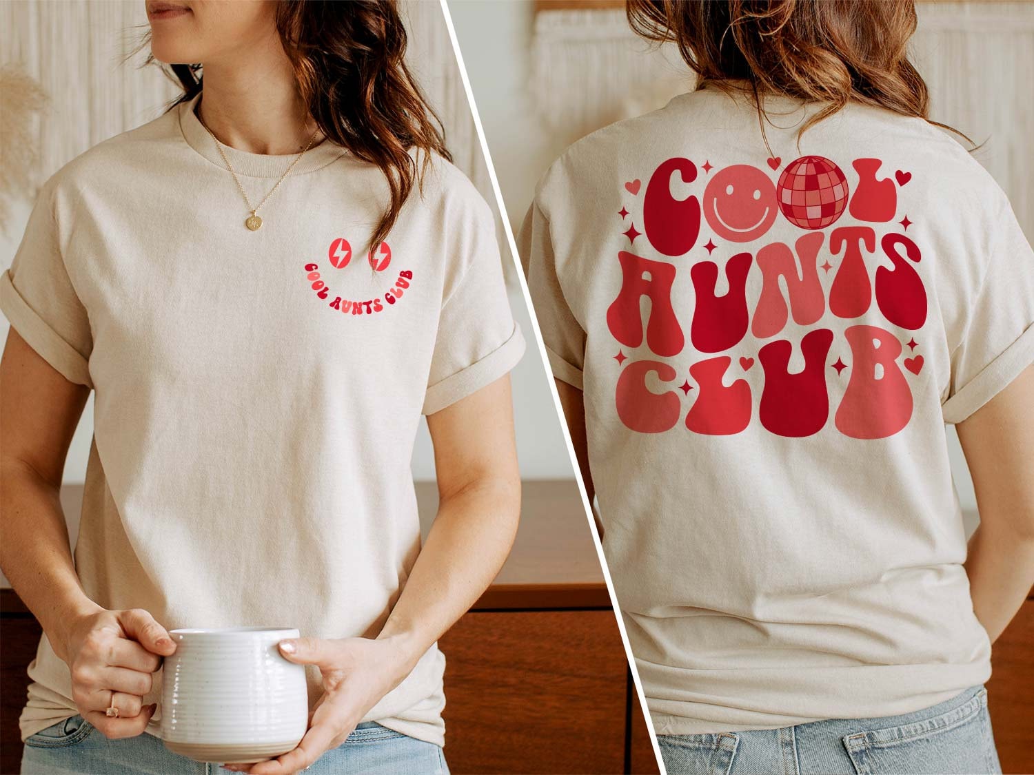 Cool Aunts Club Sweatshirt, Promoted To Aunts, Mothers Day Sweater, Aunts Birthday Gift, Trendy Cool Auntie, Sister Gifts, Funny Mom T-Shirt