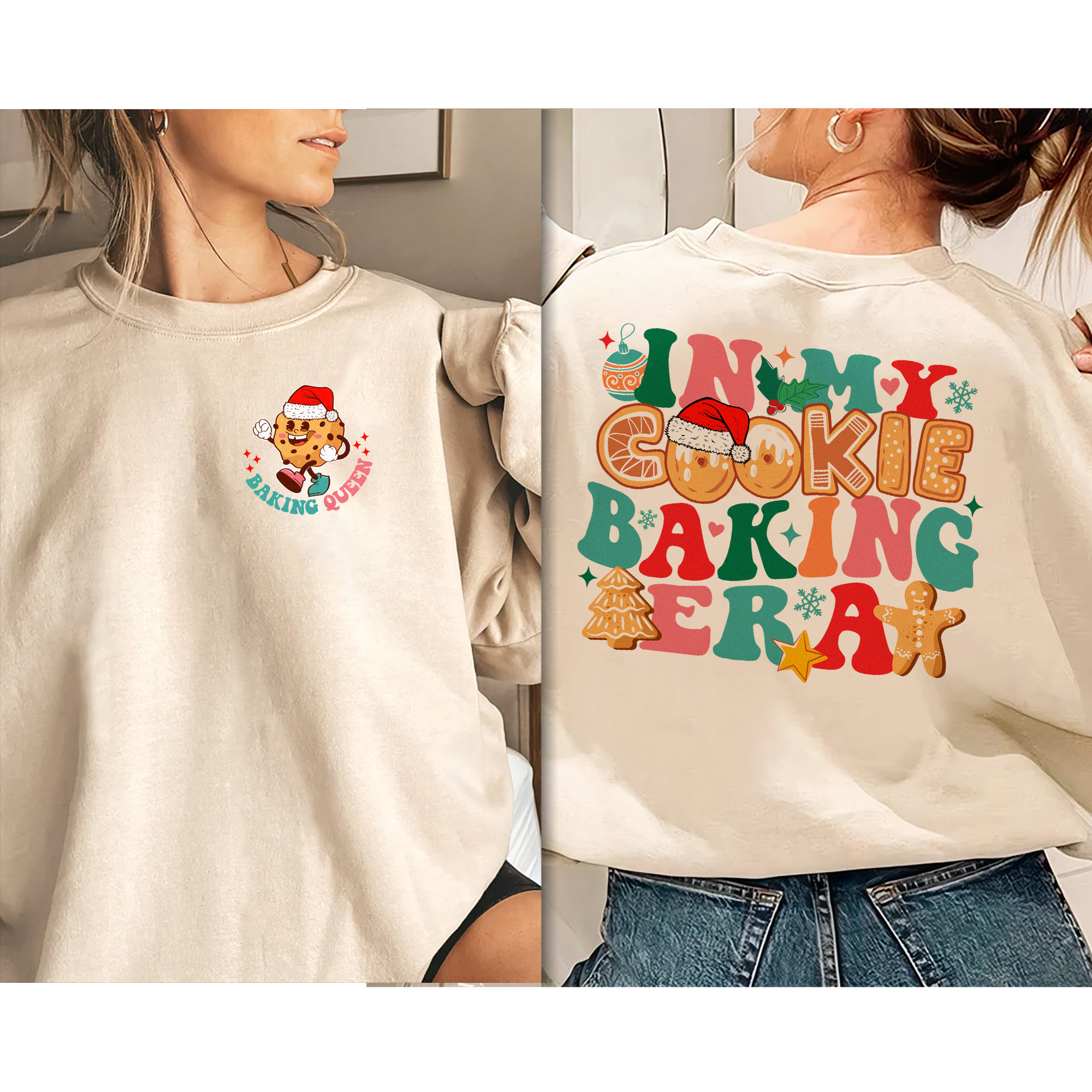 In My Cookie Baking Era T-Shirt, Christmas Baking Crew Tee, Baker Christmas Shirt